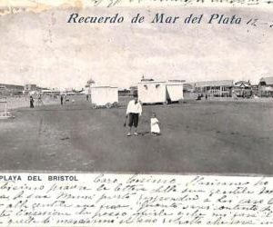 ac1479 - ARGENTINA -  Vintage Postcard - MAR DE PLATA Playa del Bristol - 1902