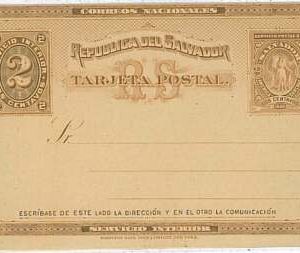 15557 - EL SALVADOR - POSTAL HISTORY - POSTAL STATIONERY CARD