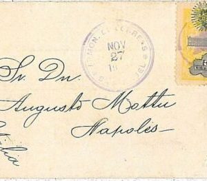 40439 - EL SALVADOR - Postal History COVER to ITALY -  MUTE CANCELLATION: STAR!