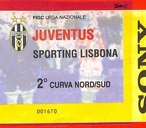 C1061 - Vecchio  BIGLIETTO PARTITA CALCIO -  JUVENTUS  vs SPORTING Lisboa