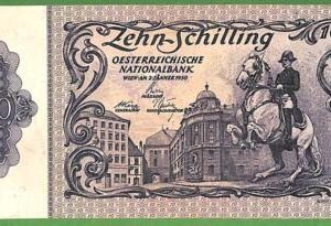 ah1425 - AUSTRIA - Collectable PAPERMONEY - PIC# 127 -10 Shillings -Uncirculated