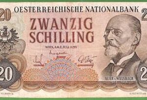 ah1430 - AUSTRIA - Collectable PAPERMONEY - PIC# 136 - 20 Shillings - Fine/VF