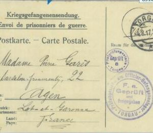 85160 - GERMANY  - Postal History - POW FELDPOST Field Post CARD to FRANCE  1917