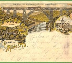 ah1409 - GERMANY - VINTAGE POSTCARD Ansichtskarten - Gruss aus Mungsten - 1897