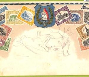 ae9853 - Guatemala -  VINTAGE  POSTCARD - STAMPS ON POSTCARD - ZIEHER