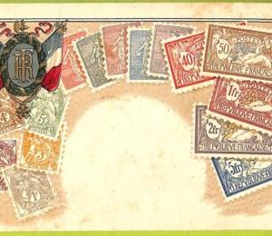 ae9846 - FRANCE - VINTAGE  POSTCARD - STAMPS ON POSTCARD - ZIEHER - EMBOSSED