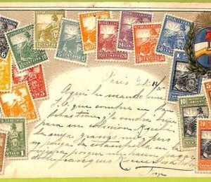 ae9850 - ARGENTINA -  VINTAGE  POSTCARD - STAMPS ON POSTCARD - ZIEHER - 1905