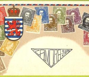 ae9869 - Luxembourg -  VINTAGE  POSTCARD - STAMPS ON POSTCARD - ZIEHER