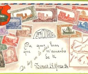 ae9883 - TUNIS-  VINTAGE  POSTCARD - STAMPS ON POSTCARD - ZIEHER