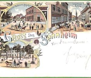 ah2970 - FRANCE - VINTAGE POSTCARD - Gruss aus Seinnheim - 1898
