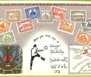ae9876 - HAITI -  VINTAGE  POSTCARD - STAMPS ON POSTCARD - ZIEHER