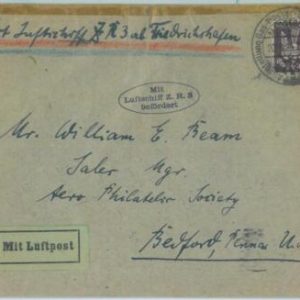 83105 - GERMANY  - Postal History - FIRST Zeppelin FLIGHT to the USA - 1924