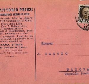 ac2480  - CROATIA - POSTAL HISTORY -  POSTCARD to Padova - Zara
