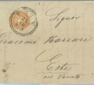 88825 - AUSTRIA - POSTAL HISTORY - Early  COVER to ITALY  1865