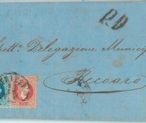 88830 - AUSTRIA - POSTAL HISTORY -  COVER from TRIEST to ITALY  1870