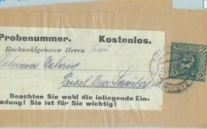 88850 - AUSTRIA - POSTAL HISTORY - PRIVATE Postal Stationery WRAPPER  1900's