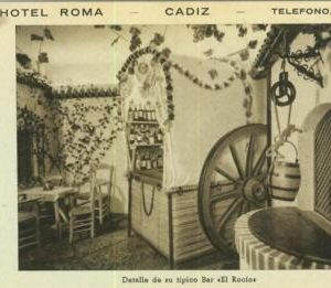 92390  - SPAIN - Postal Antigua VINTAGE  POSTCARD - CADIZ  Hotel Roma
