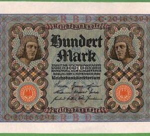 ah1508 - Germany - Collectable PAPERMONEY - PIC#69r - 100 Deutsche Marks