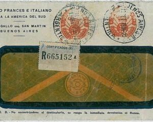37334 -  ARGENTINA - POSTAL HISTORY - REGISTERED COVER with FRANQUEO PAGADO 1934