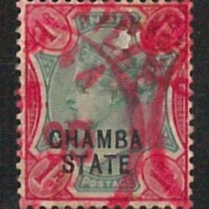 56819 - INDIA: CHAMBA STATES - STAMPS: Stanley Gibbons # 18 used - NICE!