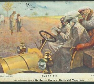 Lib954 - CARTOLINA d'Epoca PUBBLICITARIA Illustrata - SABATTIER Touring Club