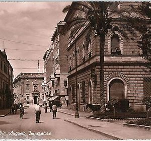 60661 - CARTOLINA d'Epoca - LECCE  Citta':  Via AUGUSTO IMPERATORE 1953