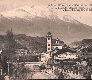 ab3840 -  CARTOLINA D'EPOCA - Torino  Provincia -  Susa