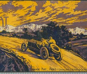 Lib961 - CARTOLINA d'Epoca FRANCESE -  PUBBLICITARIA Illustrata -  FIAT  1906