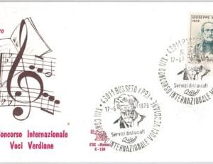 43217 - ITALY - POSTAL HISTORY - SPECIAL COVER and postmark - MUSIC: VERDI 1973