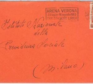 43205 - ITALY - POSTAL HISTORY - COVER nice postmark - MUSIC: Arena di Verona