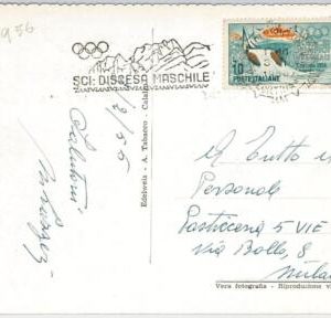 45766 - ITALY - POSTAL HISTORY - Special postmark on POSTCARD 1956 OLYMPIC GAMES