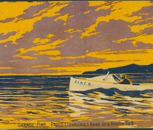 Lib963 - CARTOLINA d'Epoca FRANCESE -  PUBBLICITARIA Illustrata -  FIAT
