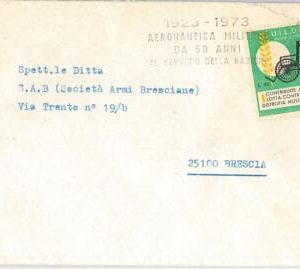 47556 - ITALY - POSTER STAMP  used on cover 1973 MEDICINE Muscular Distrophy