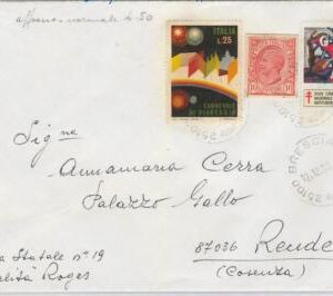 47559 - ITALY - POSTER STAMP  used as STAMP on cover 1973 MEDICINE Tuberculosis