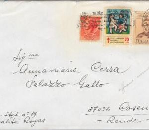 47558 - ITALY - POSTER STAMP used as STAMP on cover 1974 MEDICINE Tuberculosis
