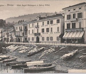 55955  -- CARTOLINA d'Epoca - LAGO MAGGIORE:  Stresa  HOTEL ROYAL