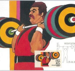 54295 - USA -  POSTAL HISTORY: MAXIMUM CARD - 1984  OLYMPICS Weightlifting