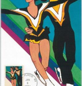 54286 - USA -  POSTAL HISTORY: MAXIMUM CARD - 1984  OLYMPICS Ice Skating