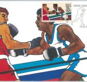 54285 - USA -  POSTAL HISTORY: MAXIMUM CARD - 1984  OLYMPICS Boxing Boxe