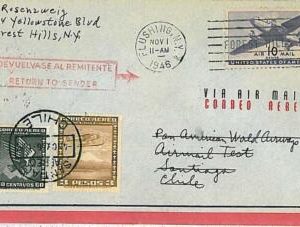 16168 - USA   POSTAL HISTORY - COVER to CHILE  : BIRDS - EAGLES