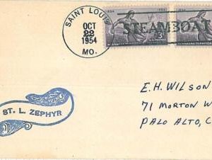 18912- USA -POSTAL HISTORY - COVER  1954 - SAINT LOUIS ZEPHYRS STEAMBOAT - BOATS