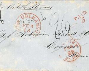 21227 - USA - POSTAL HISTORY- TRANSATLANTIC MAIL from NEW ORLEANS to FRANCE 1853