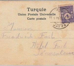 52091 - TURKEY Ottoman Empire - POSTAL HISTORY: POSTCARD from JAFFA  Israel 1905