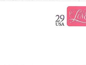 26033 - USA - POSTAL HISTORY - STATIONERY COVER: LOVE