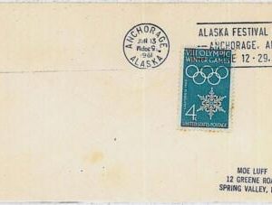 29686 - USA -- POSTAL HISTORY - postmark   -  ALASKA MUSIC FESTIVAL 1961