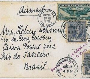 29681 - USA - POSTAL HISTORY - COVER: return for additional 10 cnts 1940  MUSIC