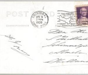 49880 - USA  Canal Zone - GEOGRAPHY  Maps - POSTCARD with nice postmark  1938