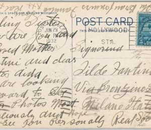 50065 - USA - POSTAL HISTORY - POSTCARD with OLYMPIC GAME stamp LOS ANGELES 1932