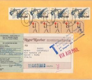 57362 - USA - POSTAL HISTORY: LARGE COVER to ITALY - TAXED on ARRIVAL 1982 birds