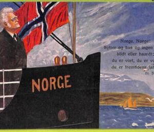 ad2026 - NORWAY - VINTAGE POSTCARD - FLAG